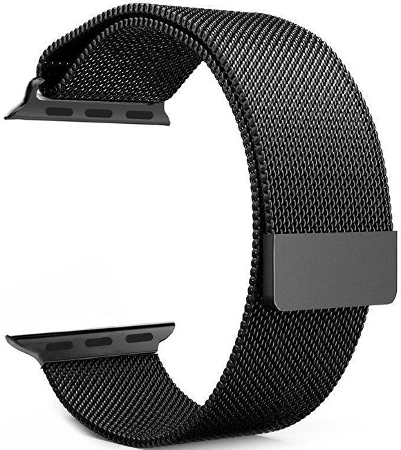 4wrist Ocelový milánský tah pro Apple Watch - Černý 38 40 41 mm