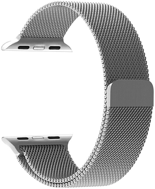 4wrist Ocelový milánský tah pro Apple Watch - Stříbrný 38 40 41 mm