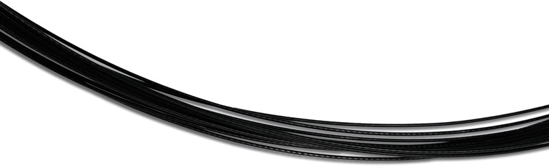 Boccia Titanium Čierne oceľové lanko 0859-01 42 cm