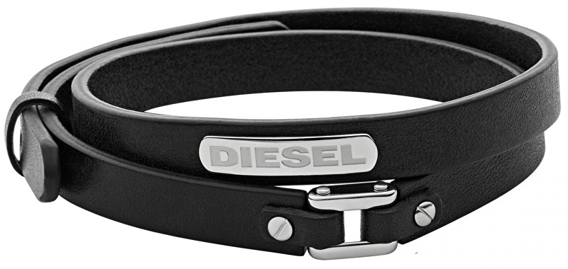 Diesel Dvojitý kožený náramok DX0971040
