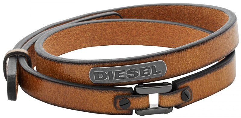 Diesel Dvojitý kožený náramok DX0984040
