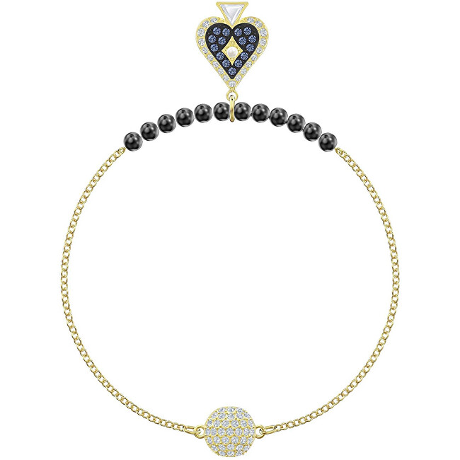 Swarovski Pozlátený náramok s perlami a krištáľmi Swarovski 5486590, 5515997